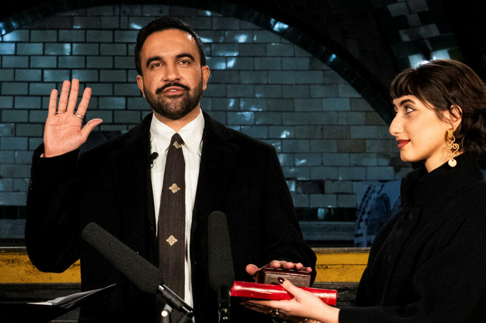 Mamdani polaže zakletvu, Foto: Reuters