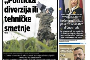 Naslovna strana Vijesti za 3. januar 2026.