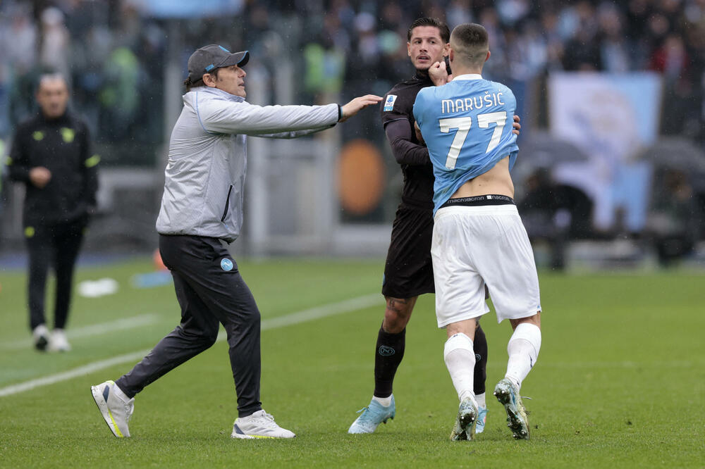 Gostujući igrači uspjeli su da isprovociraju i poslovično mirnog Marušića, Foto: REUTERS