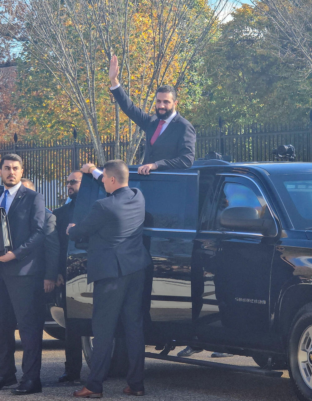 Sirijski predsjednik Ahmed al Šara u Vašingtonu 10. novembra