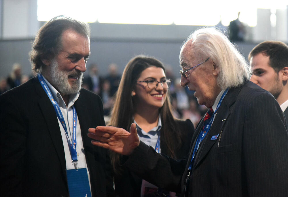 Drašković i Kilibarda na kongresu DPS-a u novembru 2019.