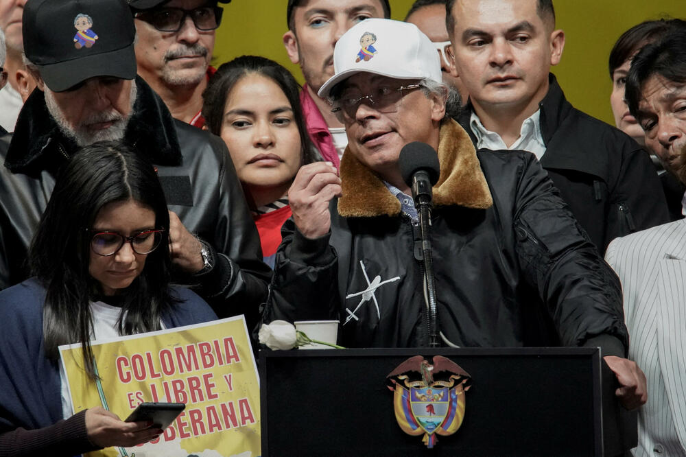 Petro na skupu u Bogoti, Foto: REUTERS