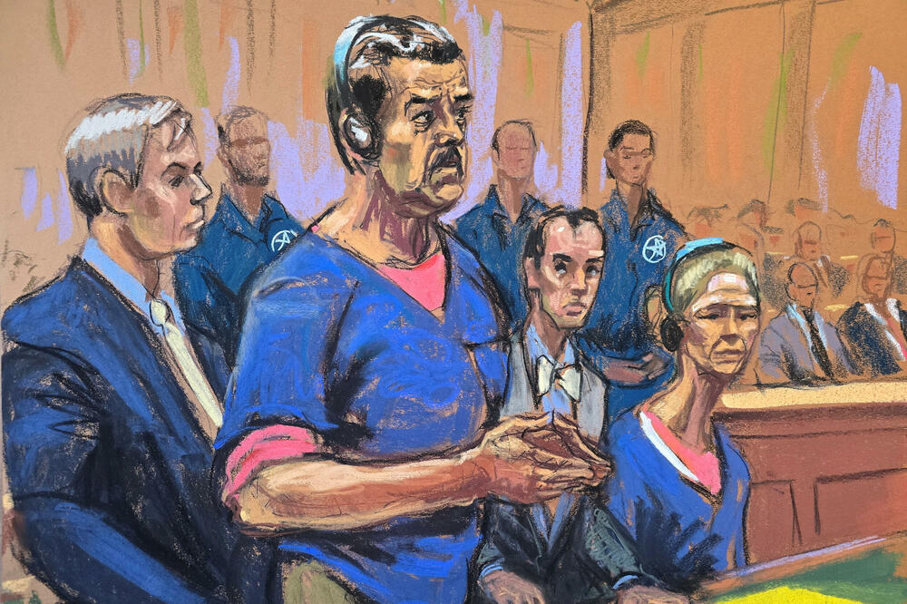 Crtež Madura iz sudnice u Njujorku, Foto: Reuters