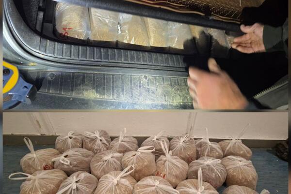 Ulcinj: 20 kg of cut tobacco seized