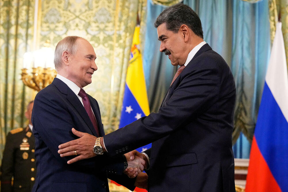 Putin i Maduro u Moskvi u maju prošle godine, Foto: Rojters
