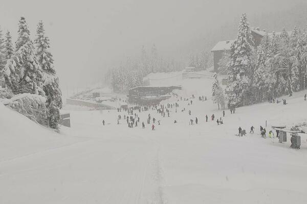 Skifahren beginnt auf Bjelasica