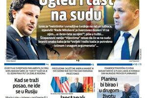 Naslovna strana "Vijesti" za 11. januar 2026.