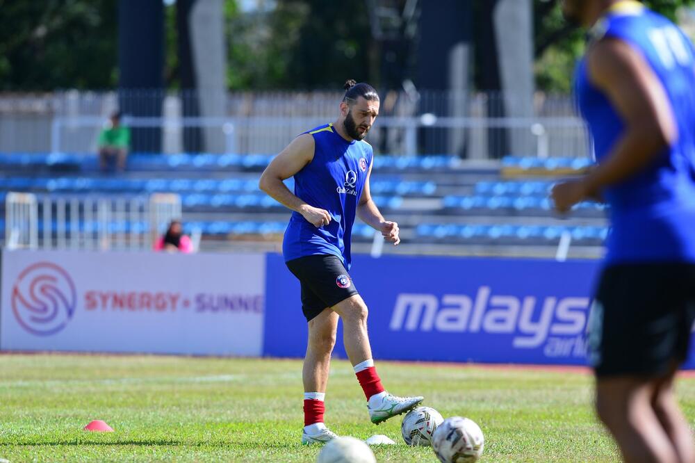 Redžović na treningu Melaka junajteda, Foto: Melaka junajted/FB
