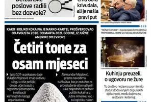 Naslovna strana "Vijesti" za 14. januar 2026.