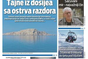 Naslovna strana "Vijesti" za 17. januar 2026.