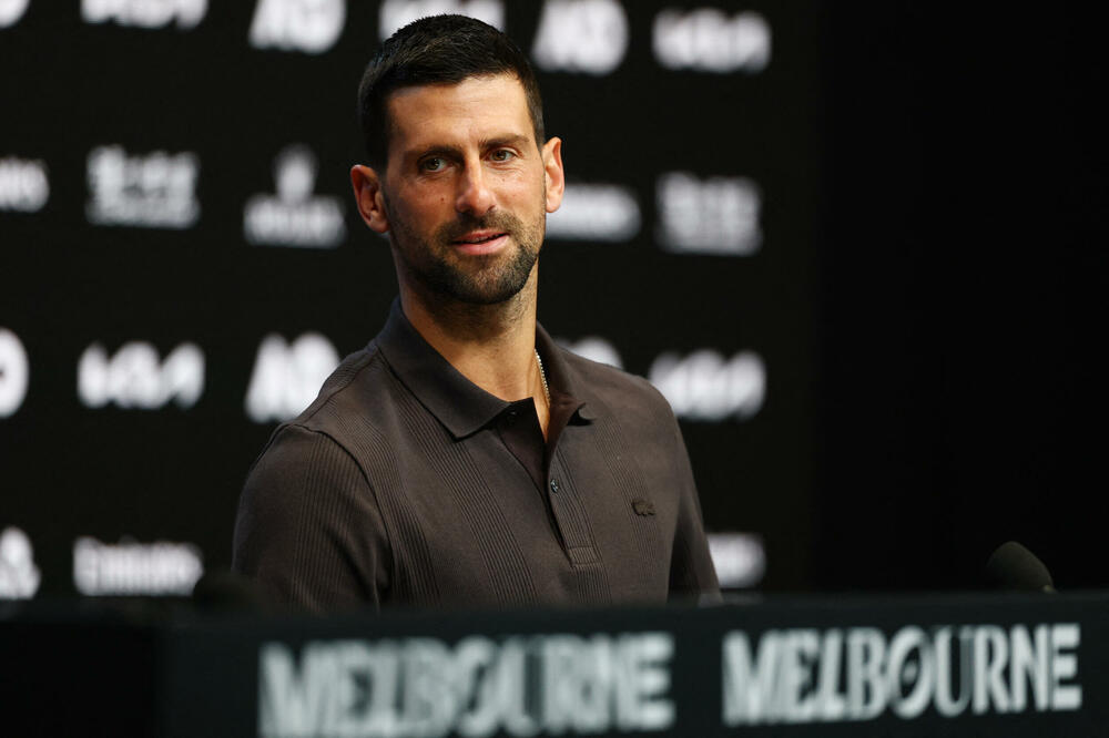 Novak Đoković na konferenciji u Melburnu, Foto: Reuters