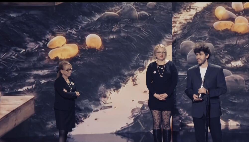 Sa dodjele nagrada: Bezinović (desno)