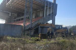 Počelo rušenje dijela stadiona DG Arena u Donjoj Gorici