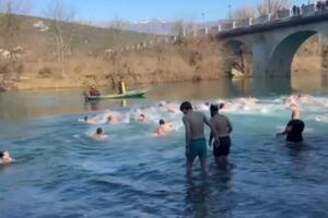 Stefan Šćepanović prvi do Bogojavljenskog krsta u Danilovgradu,...