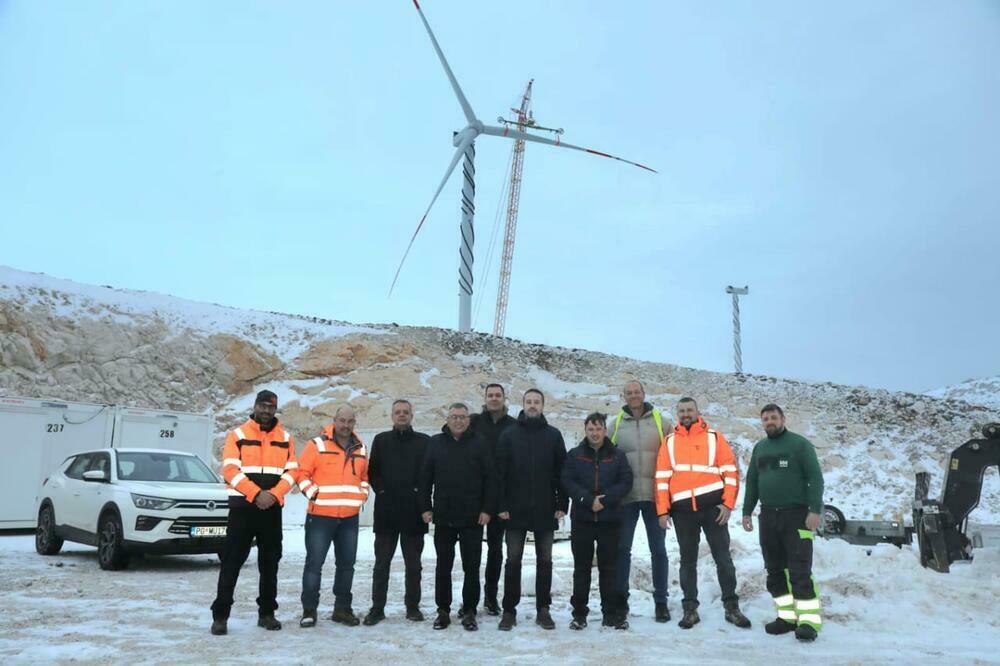 Prva vjetrelektrana EPCG ove godine u pogonu: Gvozd, Foto: EPCG
