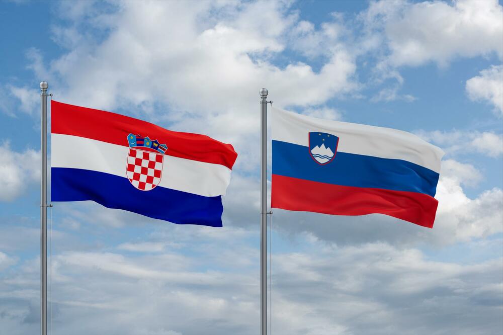 Zastave Hrvatske i Slovenije (Ilustracija), Foto: Shutterstock