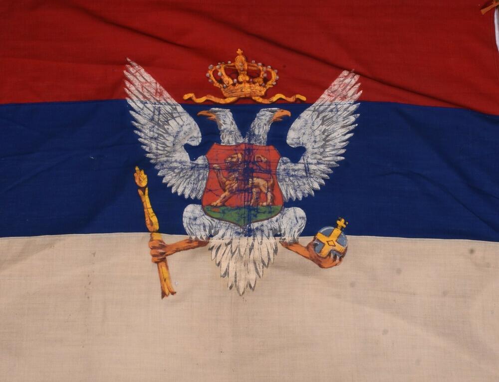 Zastava Kraljevine Crne Gore iz fonda Narodnog muzeja