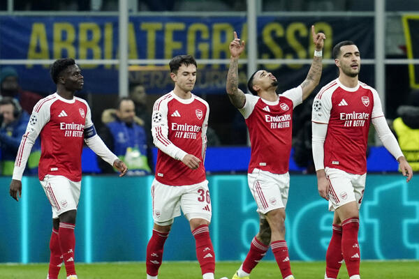 Arsenal moćan na "Đuzepe Meaci", šestica Reala, šampion izgubio u...