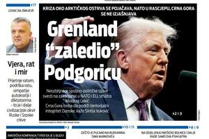 Naslovna strana "Vijesti" za 21. januar 2026.