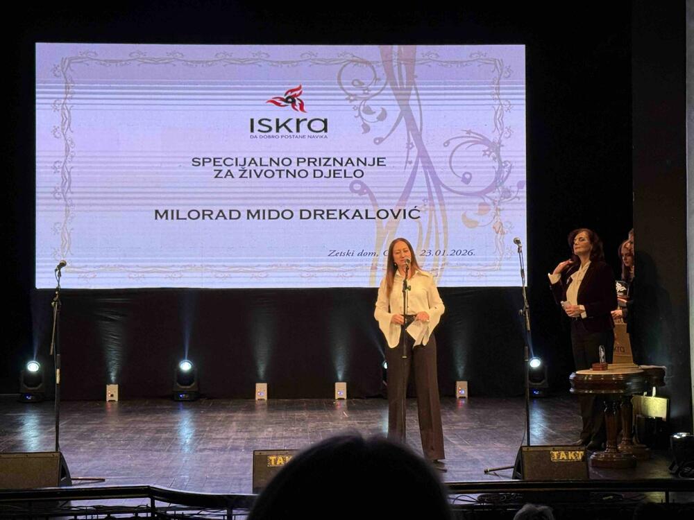 Specijalno priznanje za životno djelo koje je dobio Milorad Mido Drekalović primila je njegova kćerka Ana koja je pročitala i njegovo obraćanje