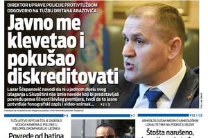 Naslovna strana "Vijesti" za 25. januar 2026.