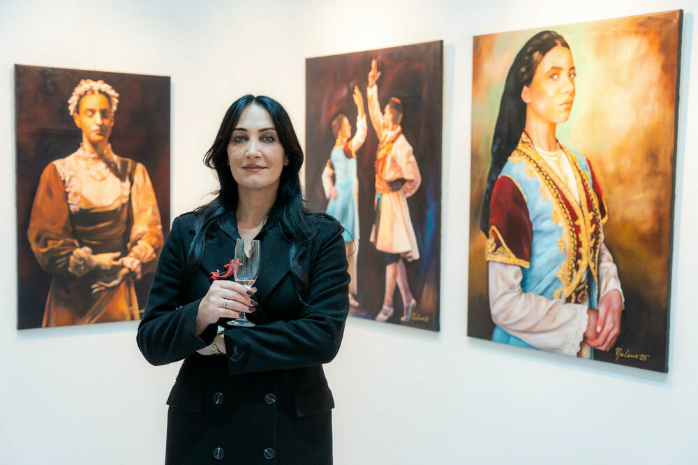 Vušurović na izložbi, Foto: Centar za kulturu Prijestonice Cetinje