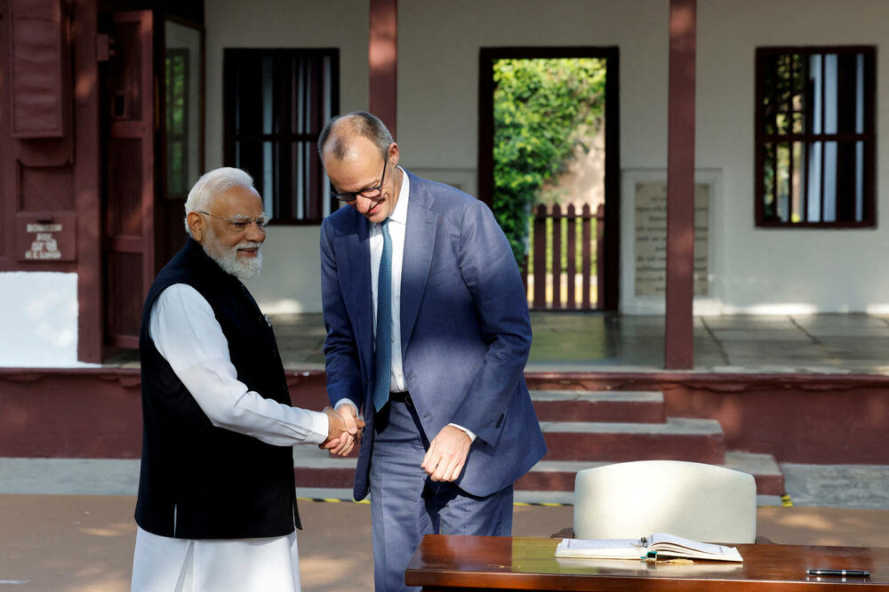 Fridrih Merc i Narendra Modi u Ahemdabadu u januaru ove godine