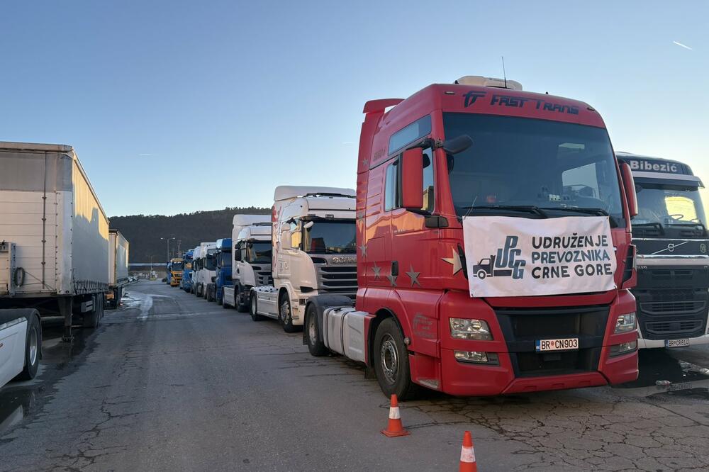 Sa blokade u Baru 26. januara, Foto: Marija Pešić