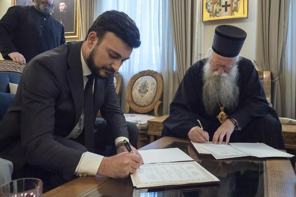 Donacija vrijedna milion eura: Jovanović i Joanikije u novembru potpisali sporazum o izgradnji hrama, Foto: Opština Budva