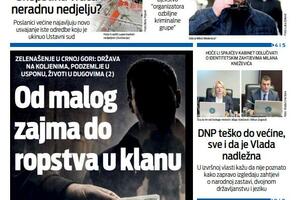 Naslovna strana "Vijesti" za 29. januar 2026.