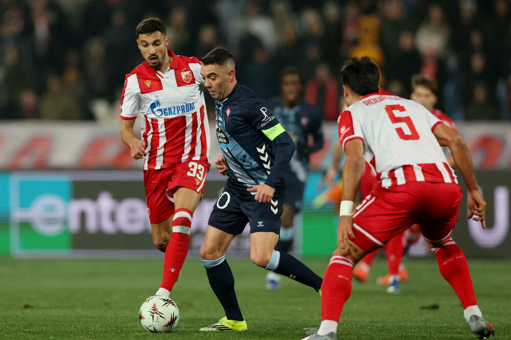 Seltin majstor Jago Aspas na meču sa Zvezdom u Beograd, Foto: Reuters