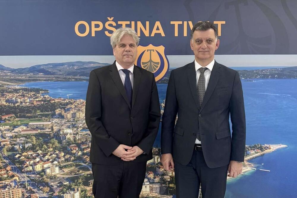 Štajner i Komnenović, Foto: Opština Tivat