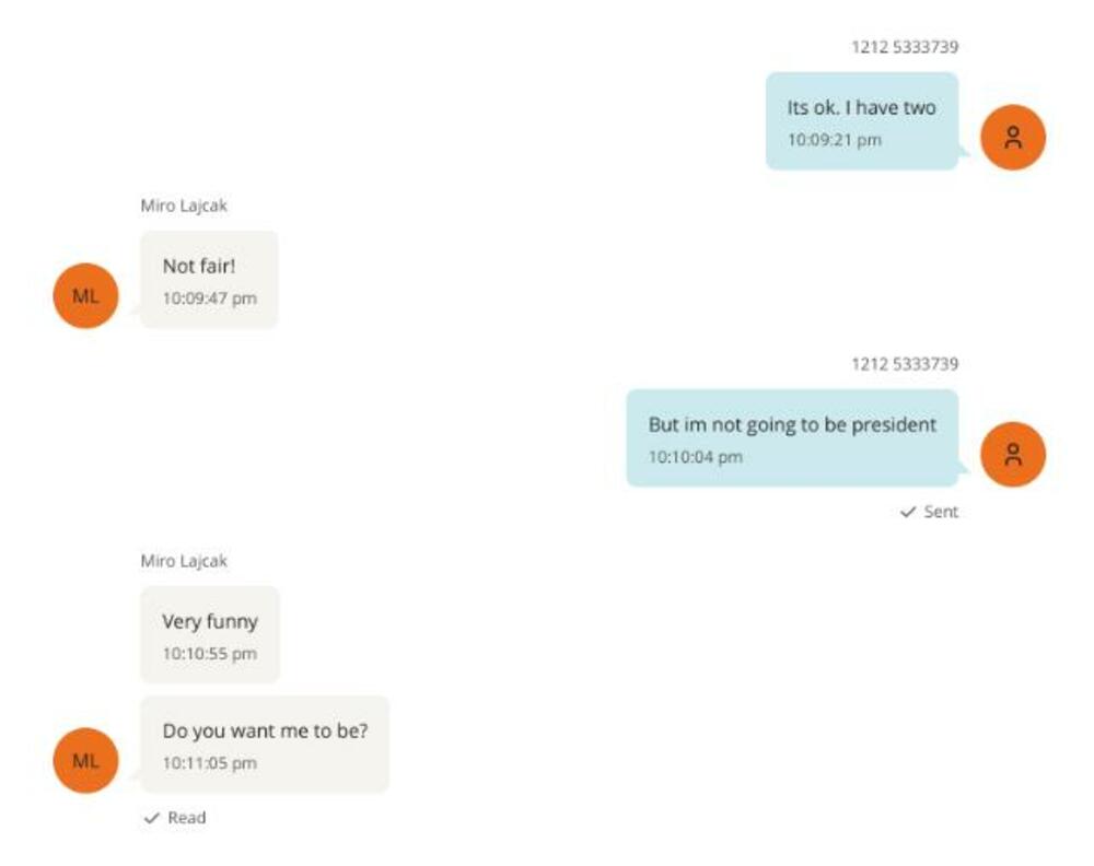 <p>Prepiska između Miroslava Lajčaka i Džefrija Epstina u kojoj dogovaraju posjetu Crnoj Gori</p>