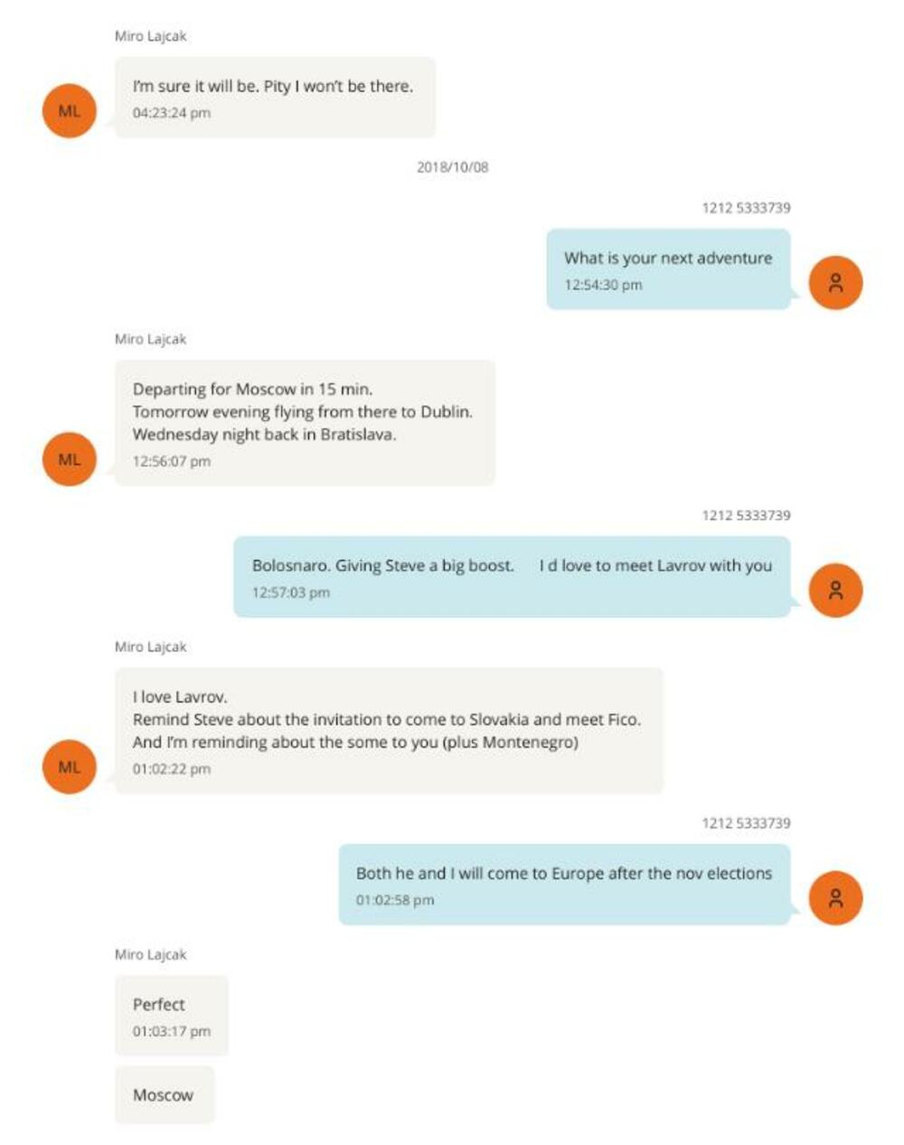 <p>Prepiska između Miroslava Lajčaka i Džefrija Epstina u kojoj dogovaraju posjetu Crnoj Gori</p>