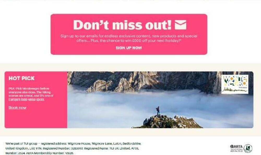 <p>Nacionalna turistička organizacija Crne Gore je putem realizacije programa podsticajnih mjera u turizmu ostvarila partnerstva sa renomiranim turoperatorima i online turističkim agencijama u cilju promocije Crne Gore kao turističke destinacije. </p>