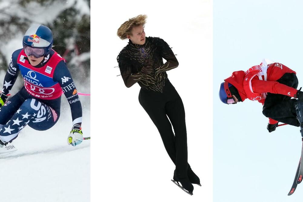 Lindzi Von, Ilja Maljinjin i Ejlen Gu, Foto: Getty Images