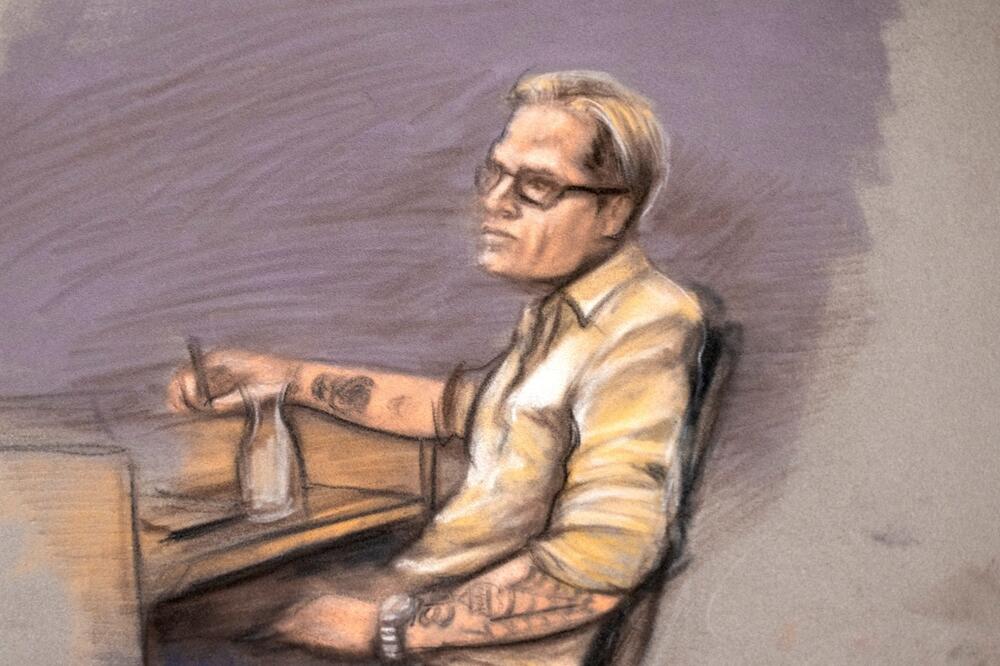 Skica Heibija iz sudnice, Foto: Reuters