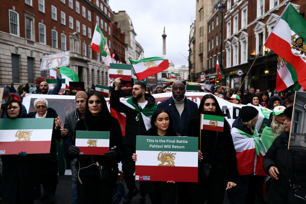 Protest protiv aktuelnog iranskog režima u Londonu