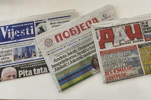 "Vijesti", "Dan", "Pobjeda": Ograničenje rada trafika nedjeljom...
