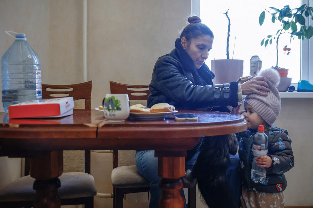 <p>"Tačka u kojoj bismo odlučili da ponovo napustimo Kijev bila bi kad bi ruske trupe bile 10-12 kilometara od grada. To je to", rekla je Julija Davidenko novinarima Rojtersa, koji su proveli tri dana sa porodicom kako bi dokumentovali kako su se nosili sa ekstremnom hladnoćom usred vazdušnih uzbuna</p>