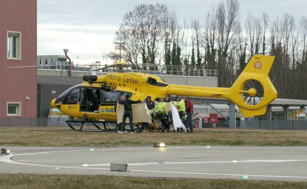 Lindzi Von je helikopterom transportovana u bolnicu