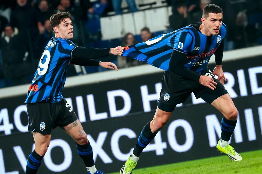 Nova "eksplozija": Krstović nakon gola protiv Kremonezea, Foto: Atalanta BC/X