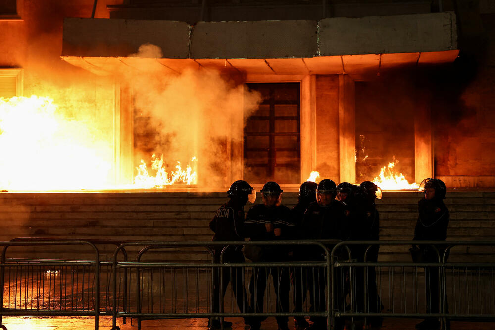Tirana protest