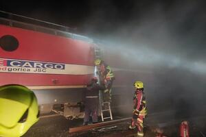 Gorjela lokomotiva teretnog voza