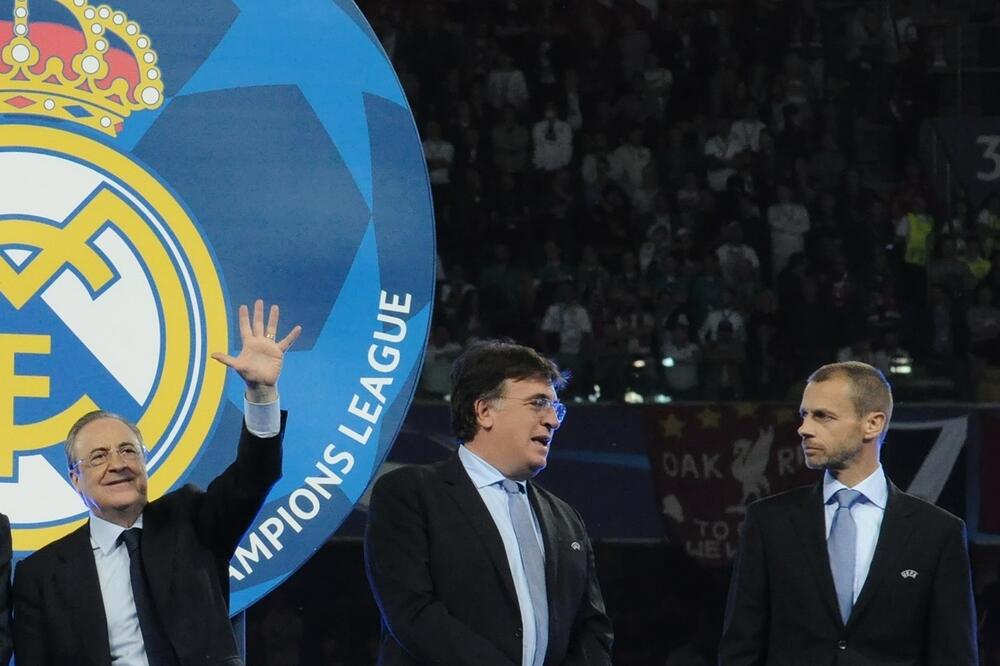 Predsjednik Uefe Čeferin (desno) i Florentino Peres, Foto: Shutterstock