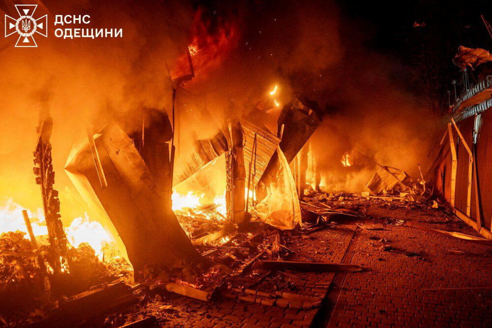 Detalj nakon napada na Odesu, Foto: Reuters