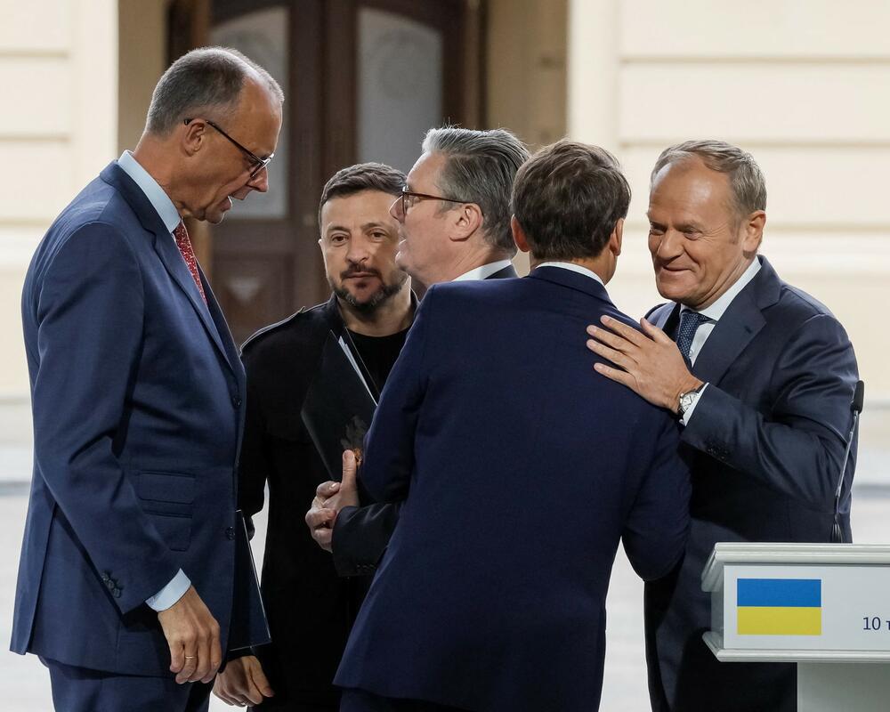 Lideri Njemačke, Britanije, Francuske i Poljske sa predsjednikom Ukrajine