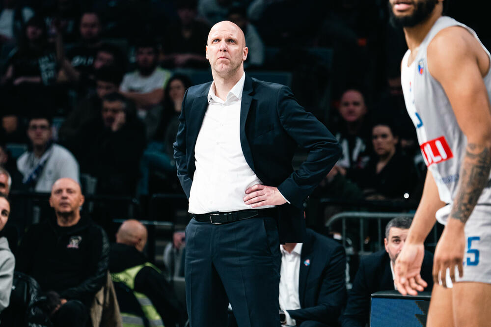 Andrej Žakelj na utakmici sa Partizanom, Foto: ABA Liga/Dragana Stjepanović