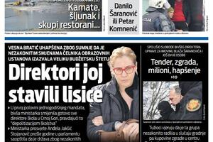 Naslovna strana "Vijesti" za 17. februar 2026.