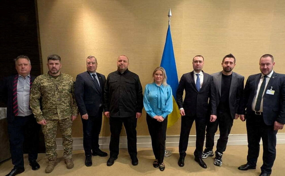 Ukrajinska delegacija nakon sastanka da delegacijama Rusije i SAD u Ženevi